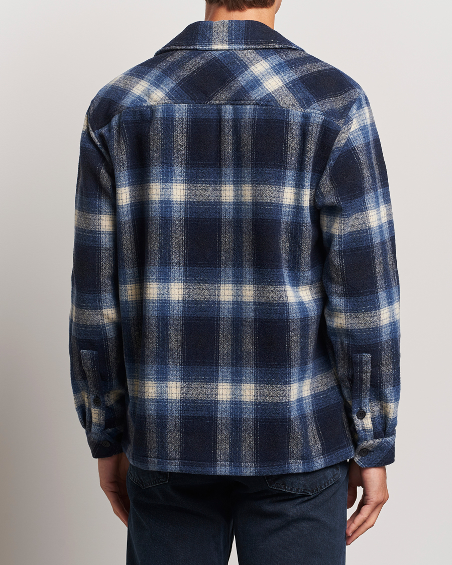 Homme | Chemises | Samsøe Samsøe | Castor Checked Overshirt True Navy