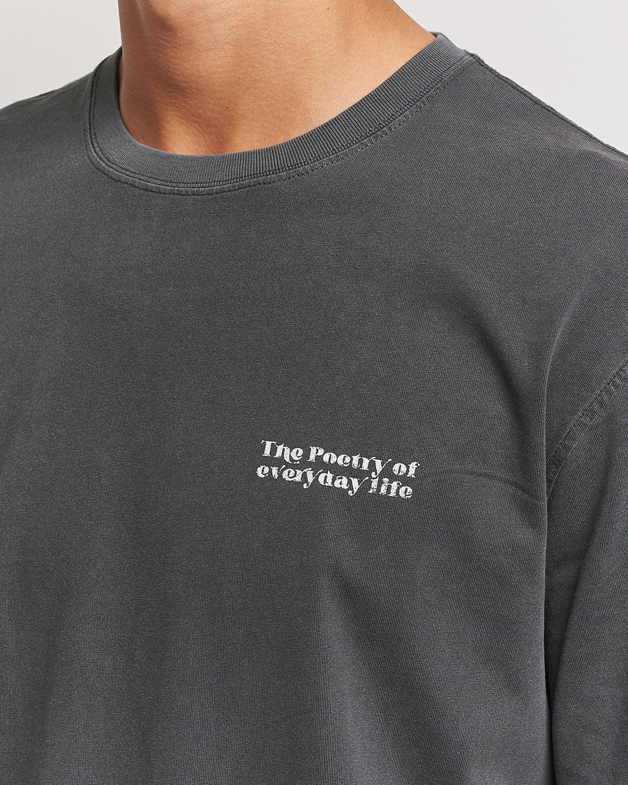 Heren | T-shirts | Samsøe Samsøe | Poetry Printed T-Shirt Black Zen