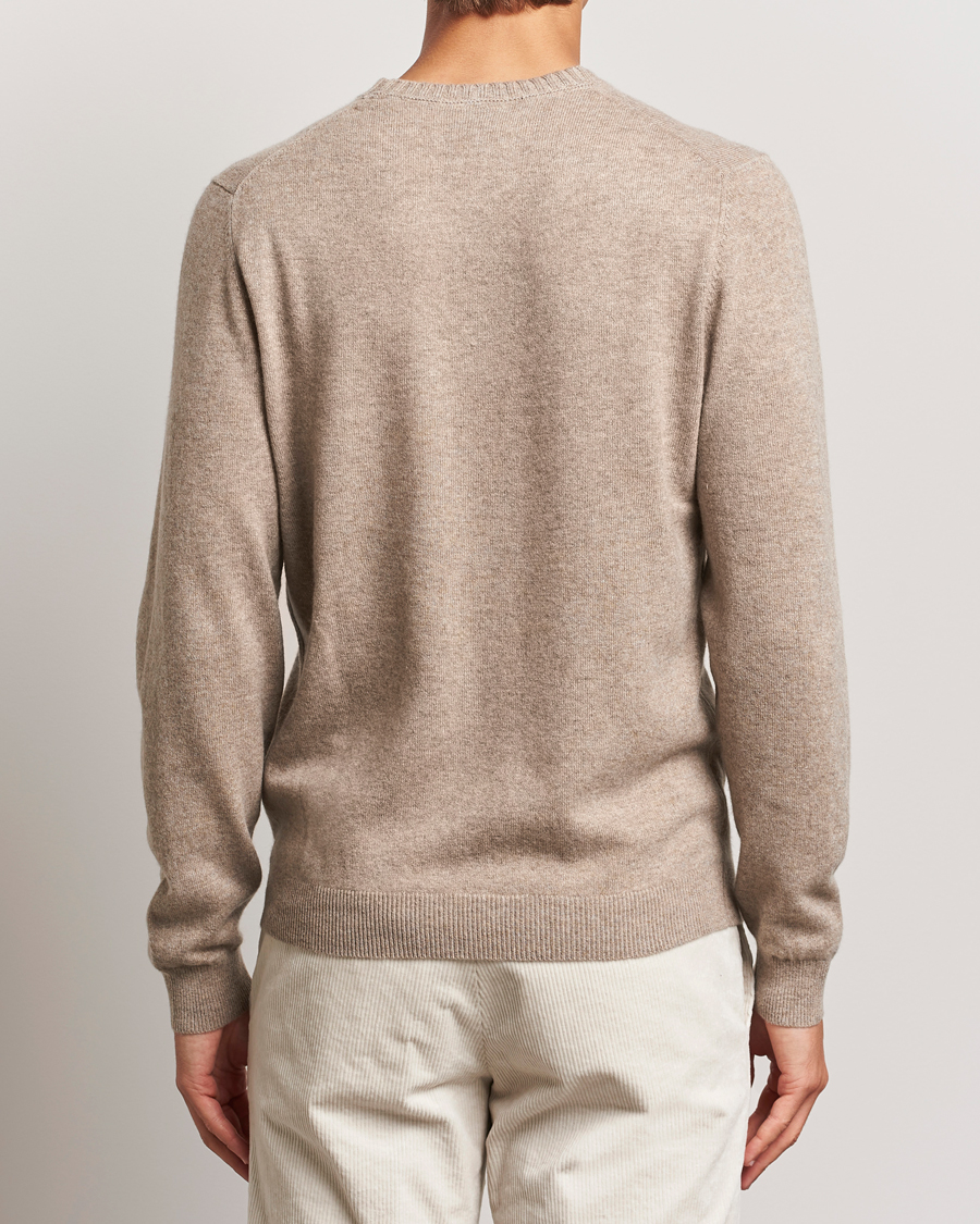Heren | Truien | Stenströms | Cashmere Crewneck Beige