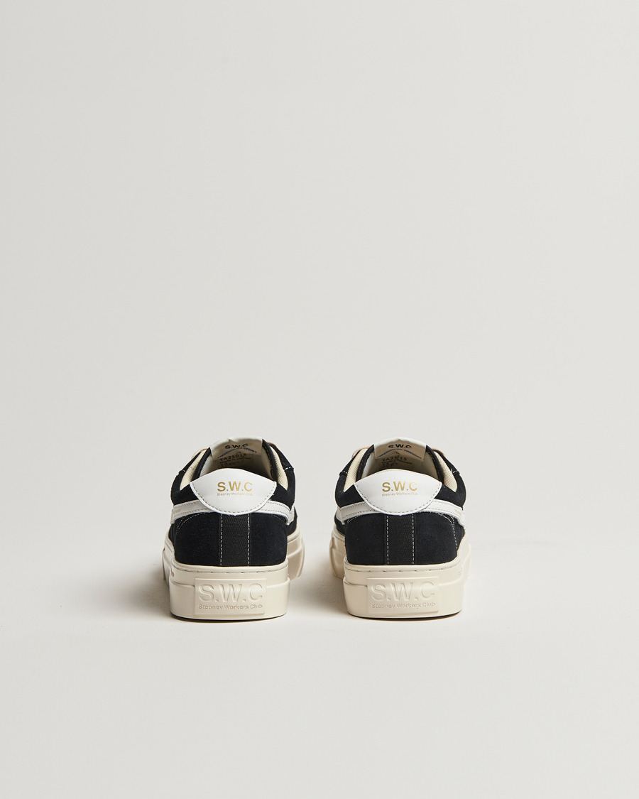 Homme | Baskets | Stepney Workers Club | Dellow S-Strike Cupsole Suede Sneaker Black/White