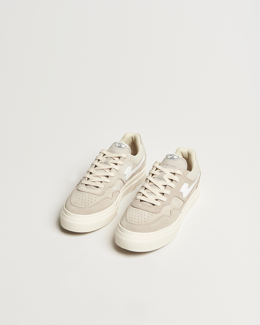 Homme | Stepney Workers Club Pearl S-Strike Suede Sneaker Lt Grey/White | Stepney Workers Club | Pearl S-Strike Suede Sneaker Lt Grey/White