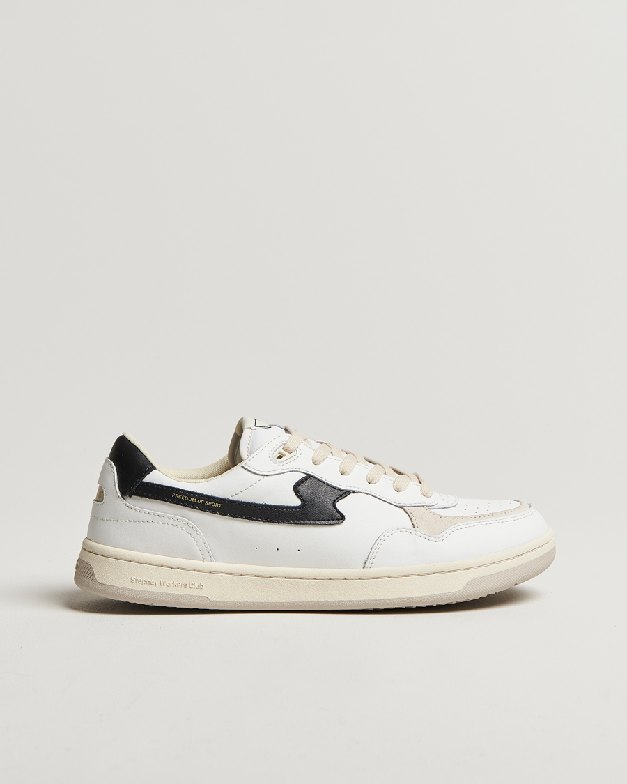 Homme | Baskets | Stepney Workers Club | Pro Cup 01 S-Strike Leather Sneaker White/Black