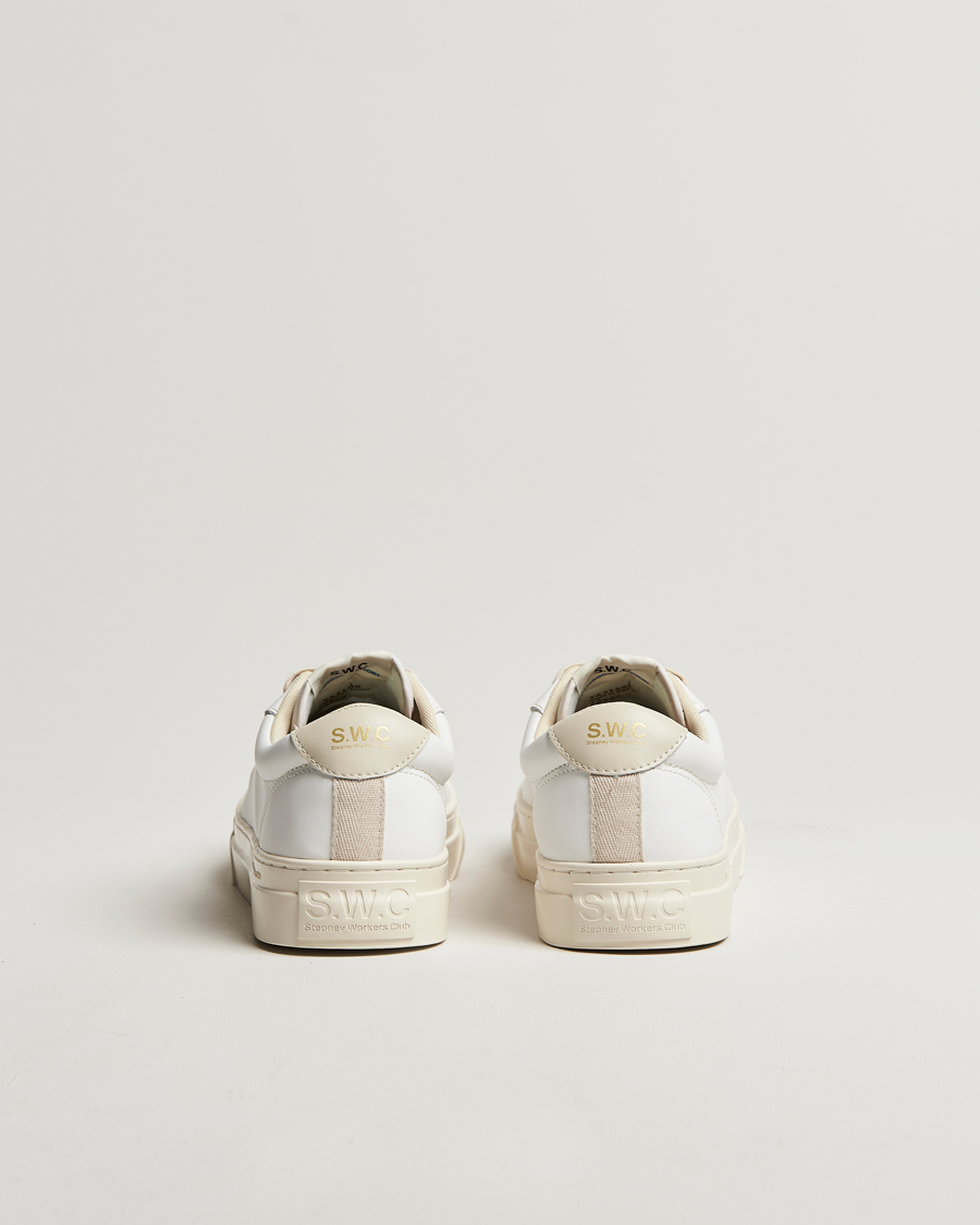 Homme | Baskets | Stepney Workers Club | Dellow 02 Cupsole Leather Sneaker White