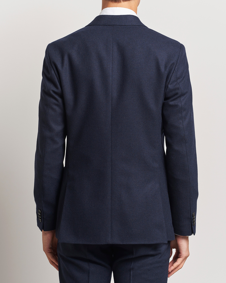 Homme | Blazers | Tiger of Sweden | Justin Brushed Wool Blazer Sea Blue