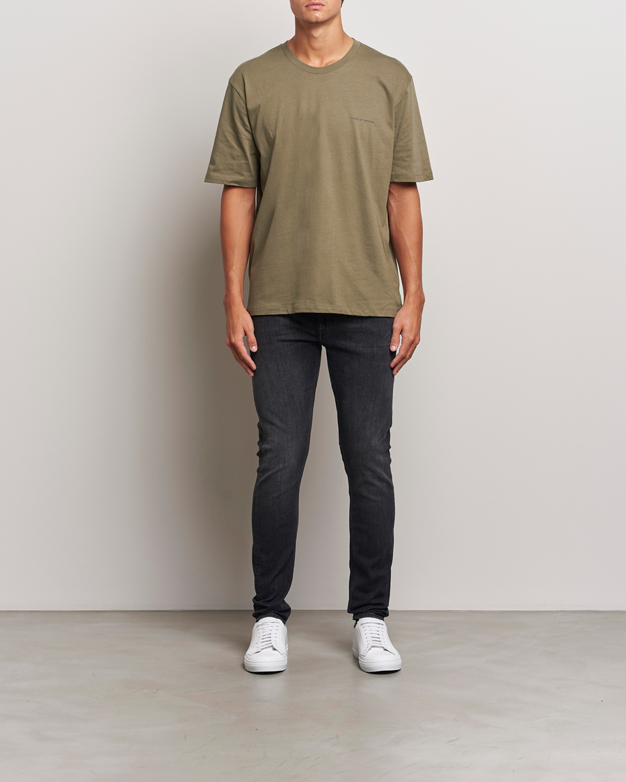 Heren | T-shirts | Tiger of Sweden | Pro Cotton Logo T-Shirt October Sage