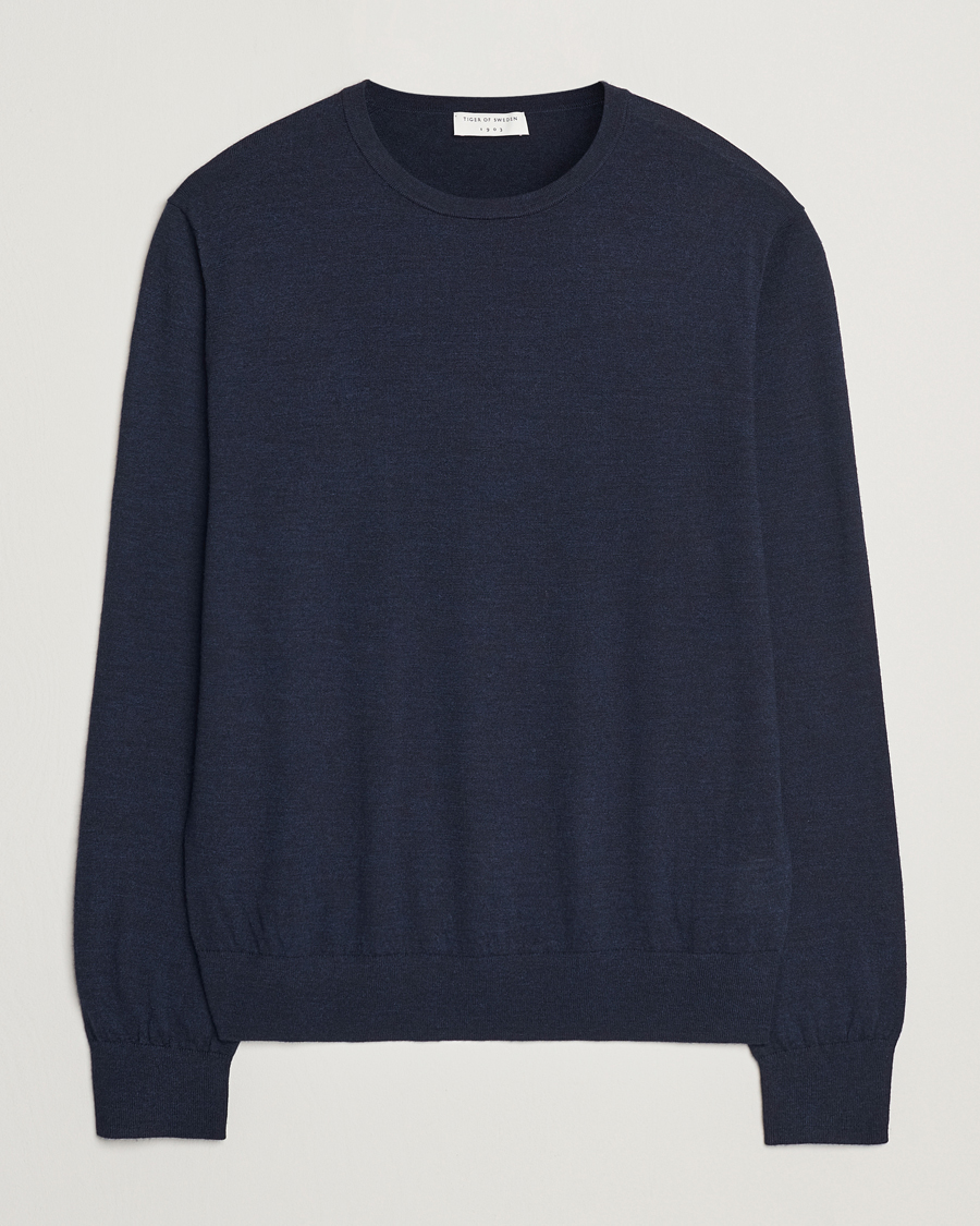 Heren | Truien | Tiger of Sweden | Connor Crew Neck Pullover Light Ink