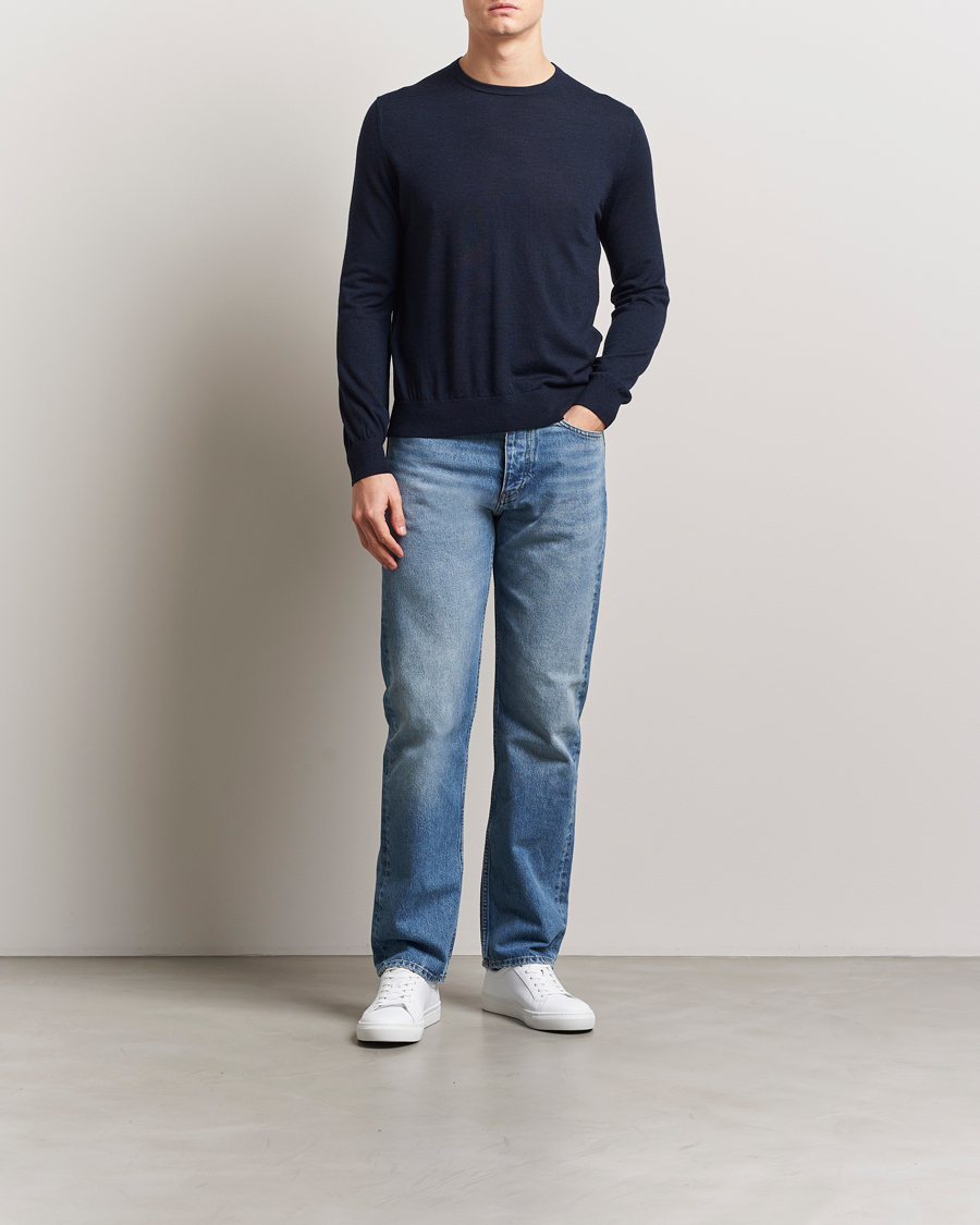 Heren | Truien | Tiger of Sweden | Connor Crew Neck Pullover Light Ink