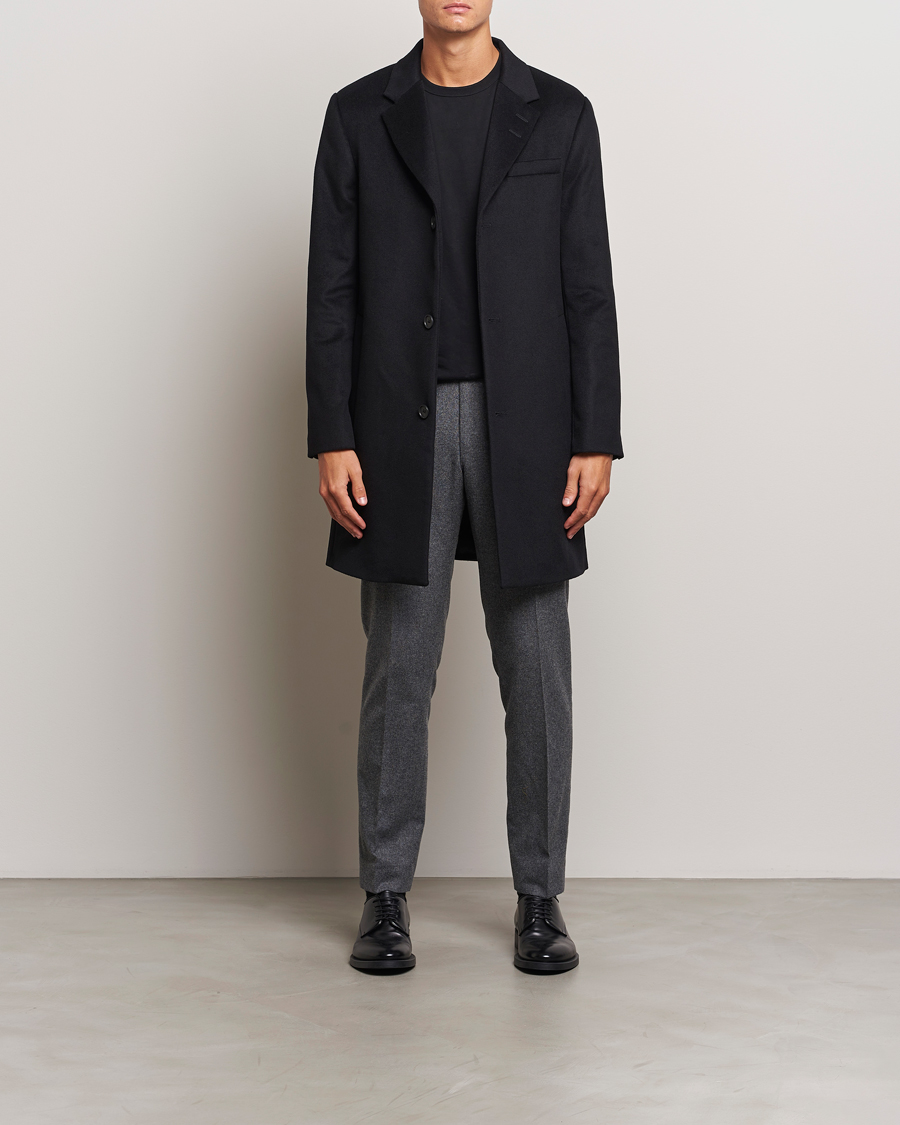 Heren | Jassen | Tiger of Sweden | Finnan Wool/Cashmere Coat Black