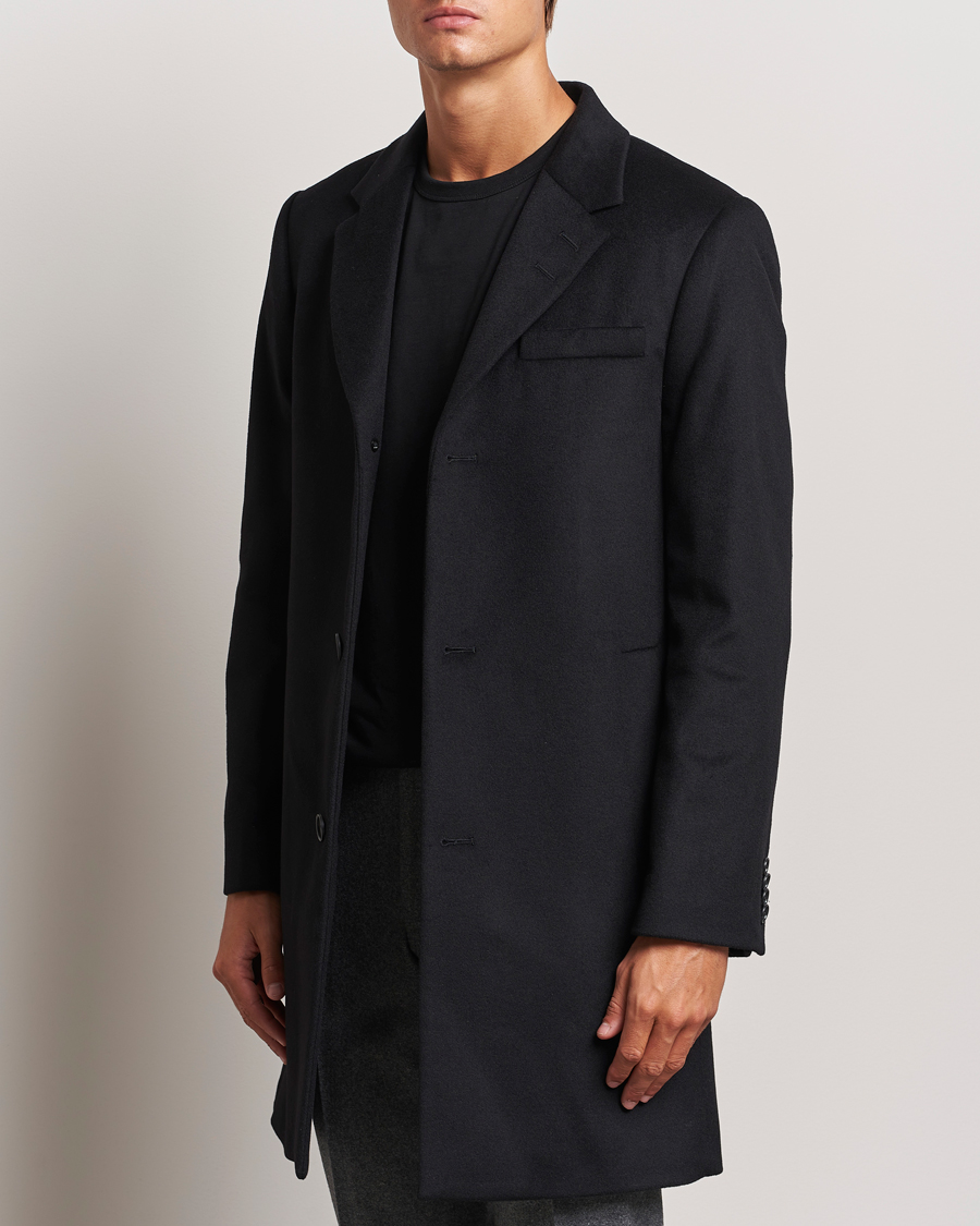 Heren | Jassen | Tiger of Sweden | Finnan Wool/Cashmere Coat Black
