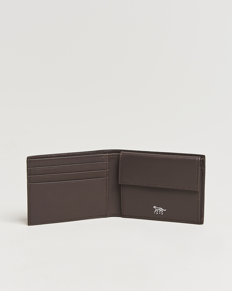 Heren | Tiger of Sweden Wivalius Leather Wallet Dark Brown | Tiger of Sweden | Wivalius Leather Wallet Dark Brown