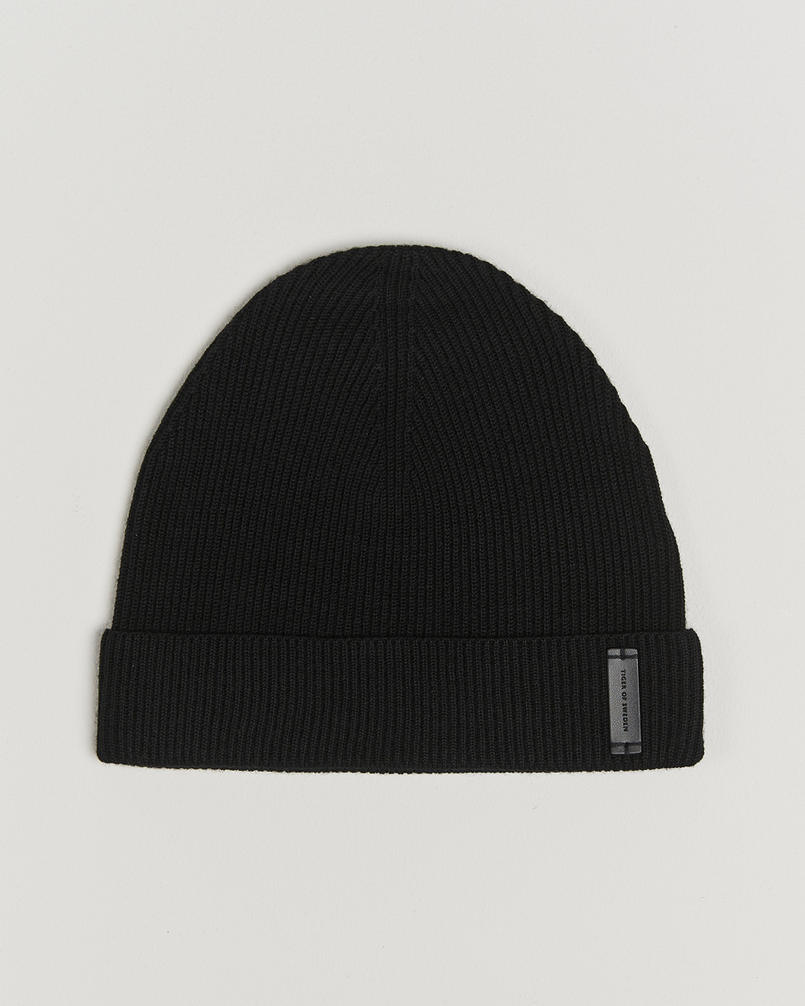 Heren | Tiger of Sweden Caldu Wool Beanie Black | Tiger of Sweden | Caldu Wool Beanie Black