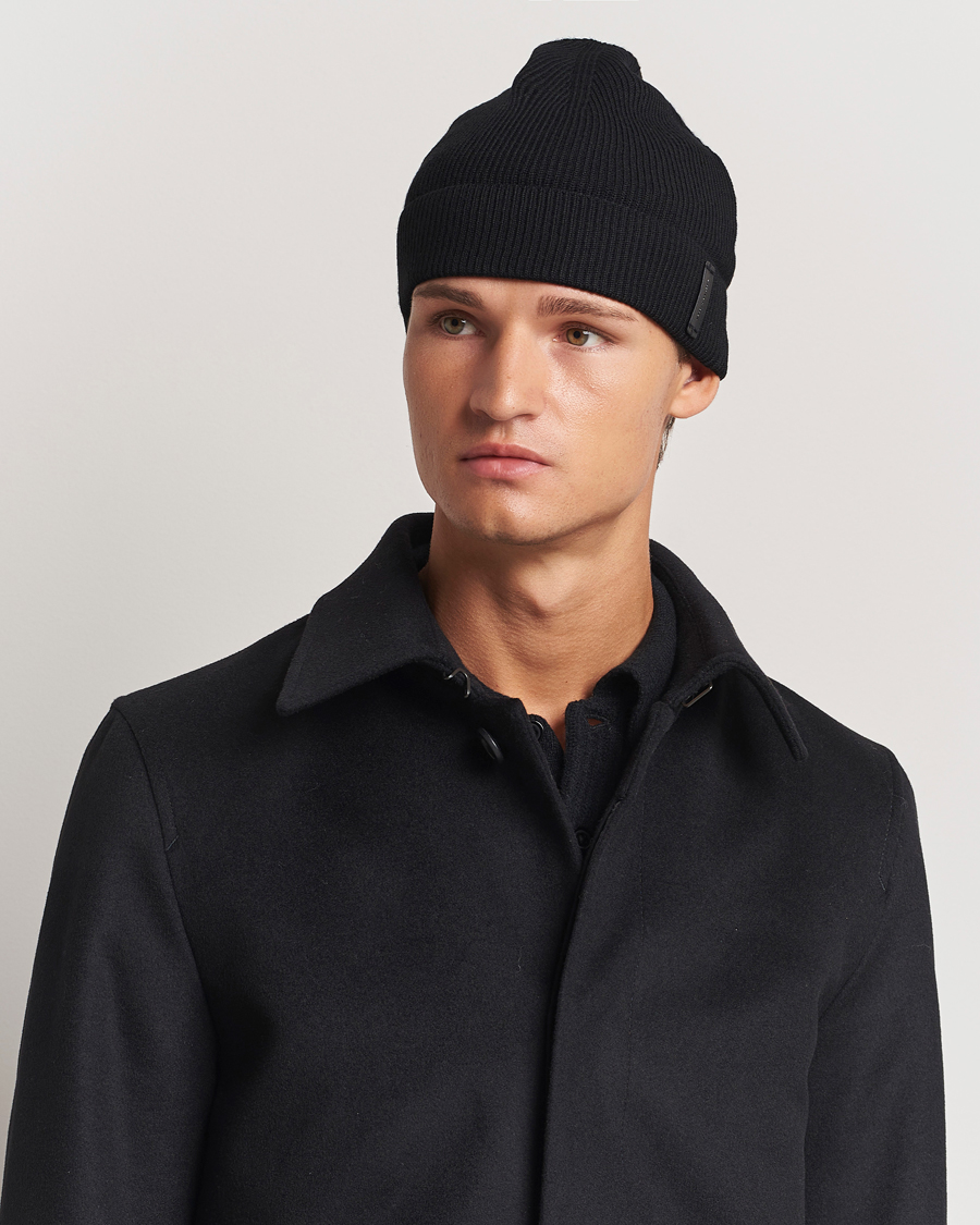 Heren | Tiger of Sweden Caldu Wool Beanie Black | Tiger of Sweden | Caldu Wool Beanie Black