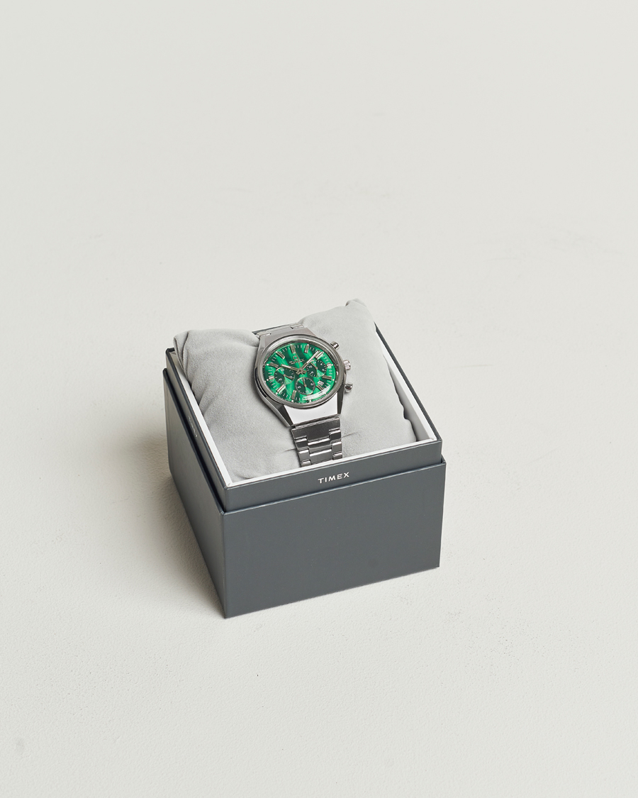 Heren | Timex Q Timex Falcon Eye Chronograph 40mm Green Dial | Timex | Q Falcon Eye Chronograph 40mm Green Dial