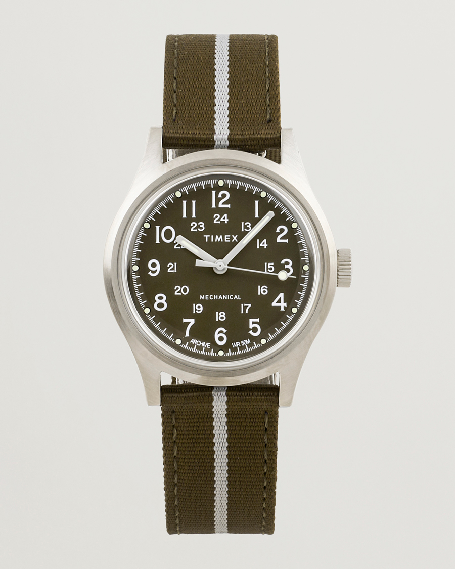 Heren | Timex MK1 Mechanical 36mm Green Dial | Timex | MK1 Mechanical 36mm Green Dial