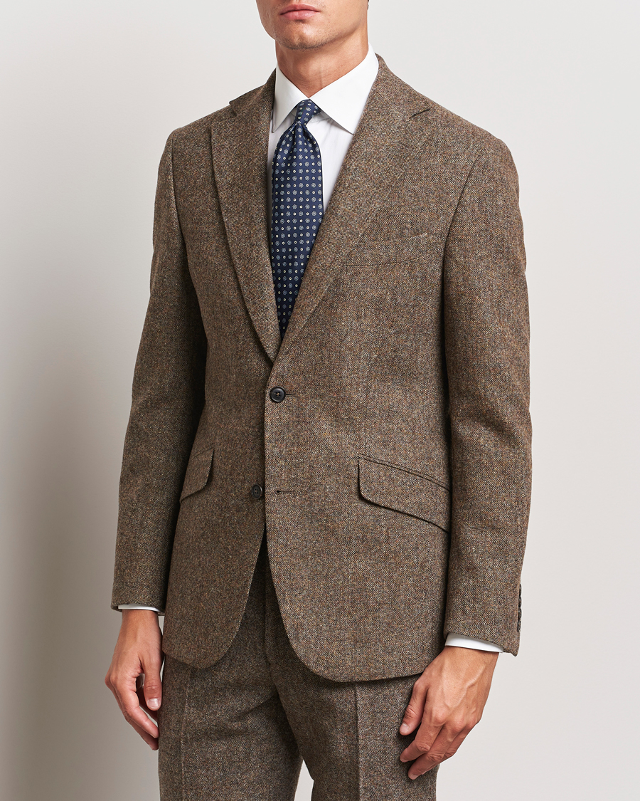 Heren | Blazers | Walker Slater | Edward Wool Donegal Blazer Brown