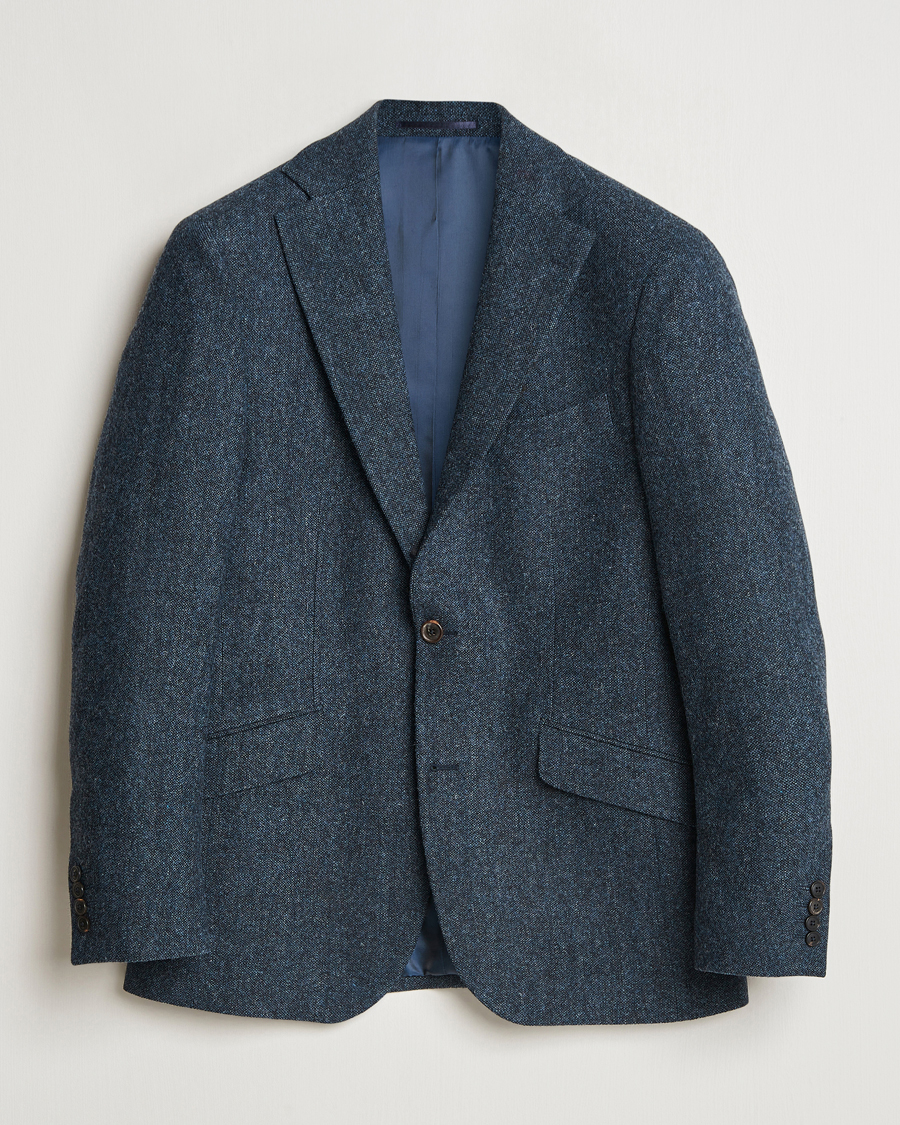 Heren | Blazers | Walker Slater | Edward Wool Donegal Blazer Navy