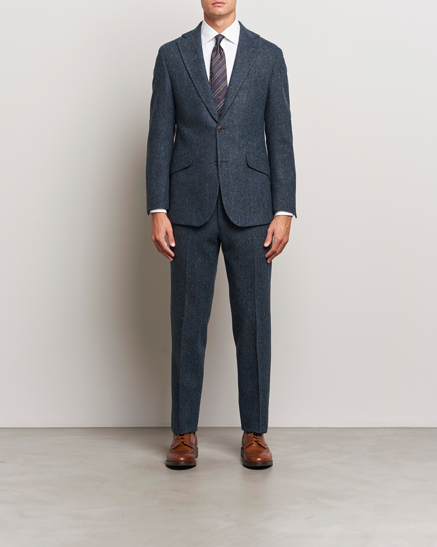 Heren | Blazers | Walker Slater | Edward Wool Donegal Blazer Navy