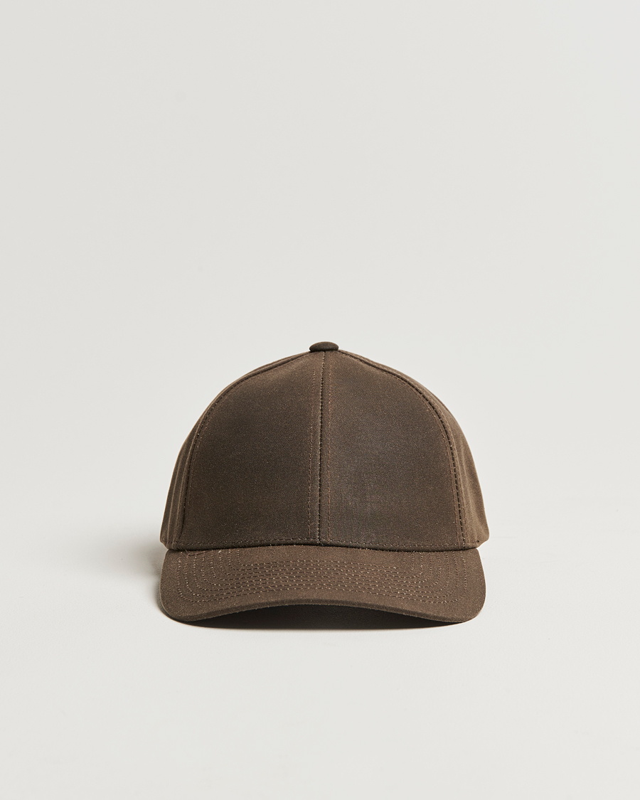 Heren | Varsity Headwear Oilskin Baseball Cap Chestnut Brown | Varsity Headwear | Oilskin Baseball Cap Chestnut Brown