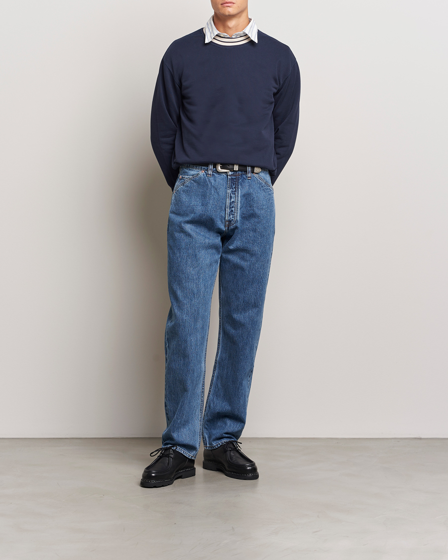 Homme | Jeans | Drake's | 5-Pocket Japanese Selvedge Jeans Bleach