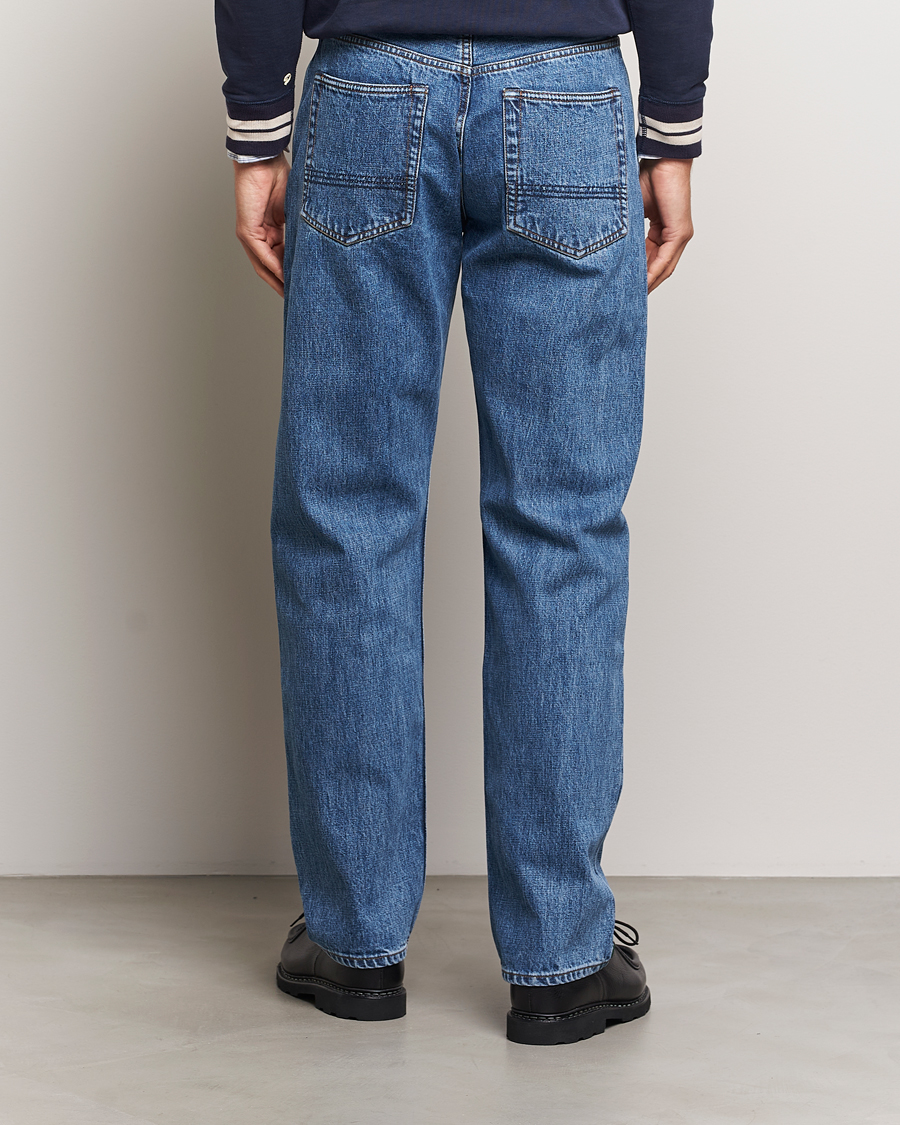 Homme | Jeans | Drake's | 5-Pocket Japanese Selvedge Jeans Bleach