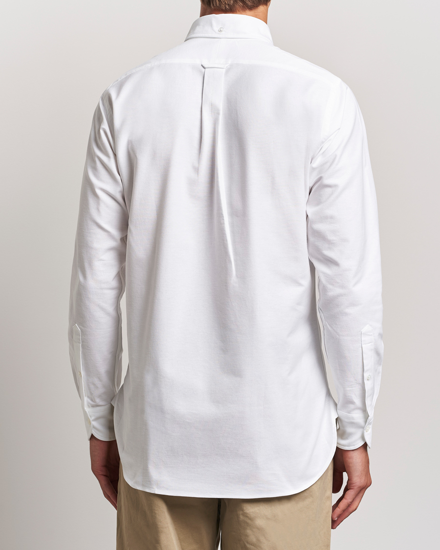 Heren | Overhemden | Drake's | Button Down Oxford Shirt White