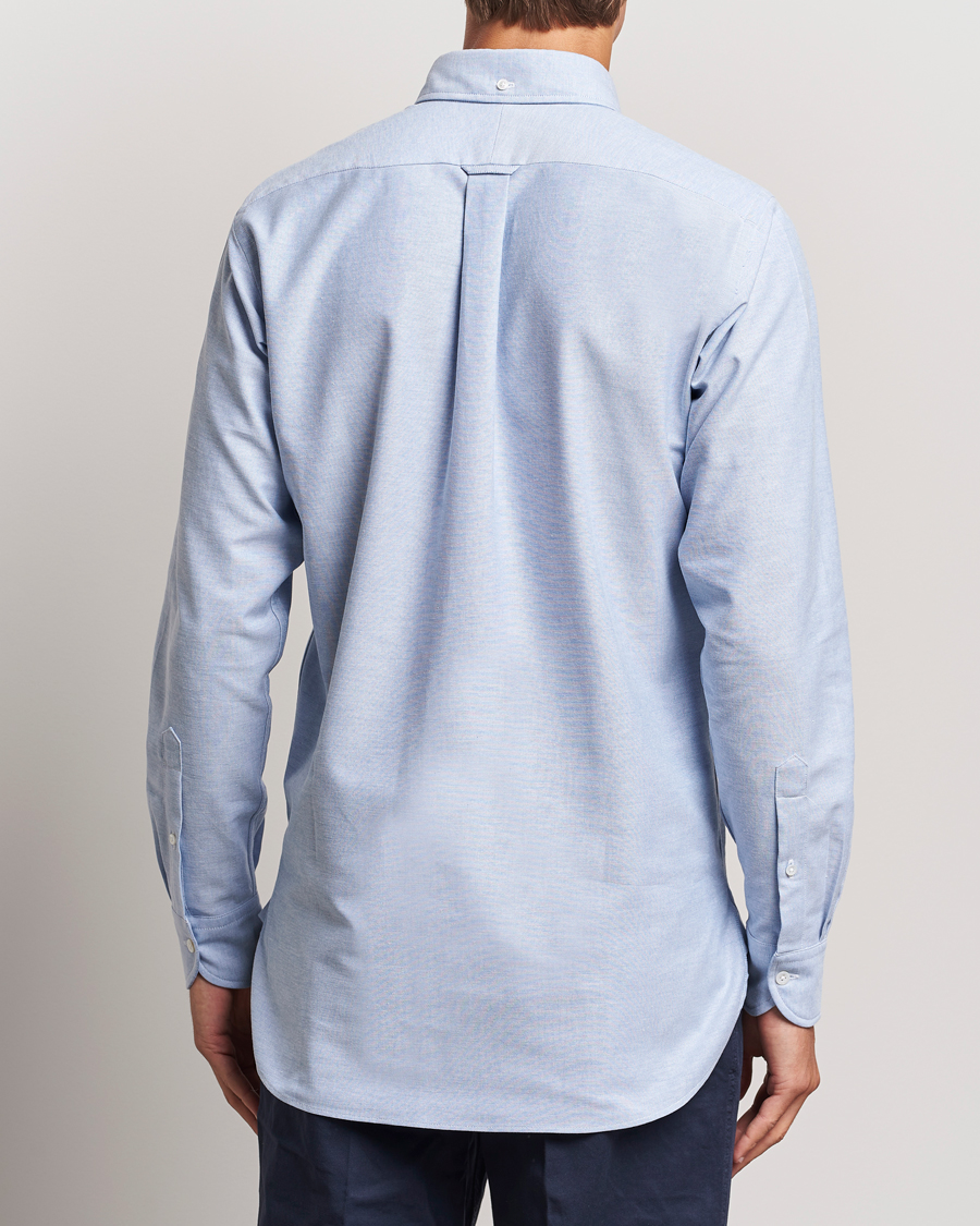 Heren | Overhemden | Drake's | Button Down Oxford Shirt Blue