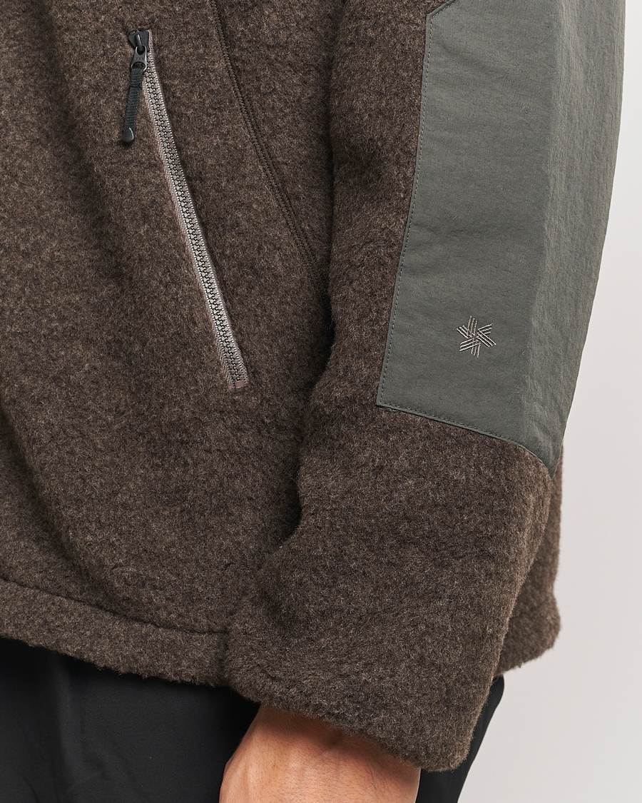 Homme | Manteaux Et Vestes | Goldwin | Wool Boa Fleece Jacket Brown