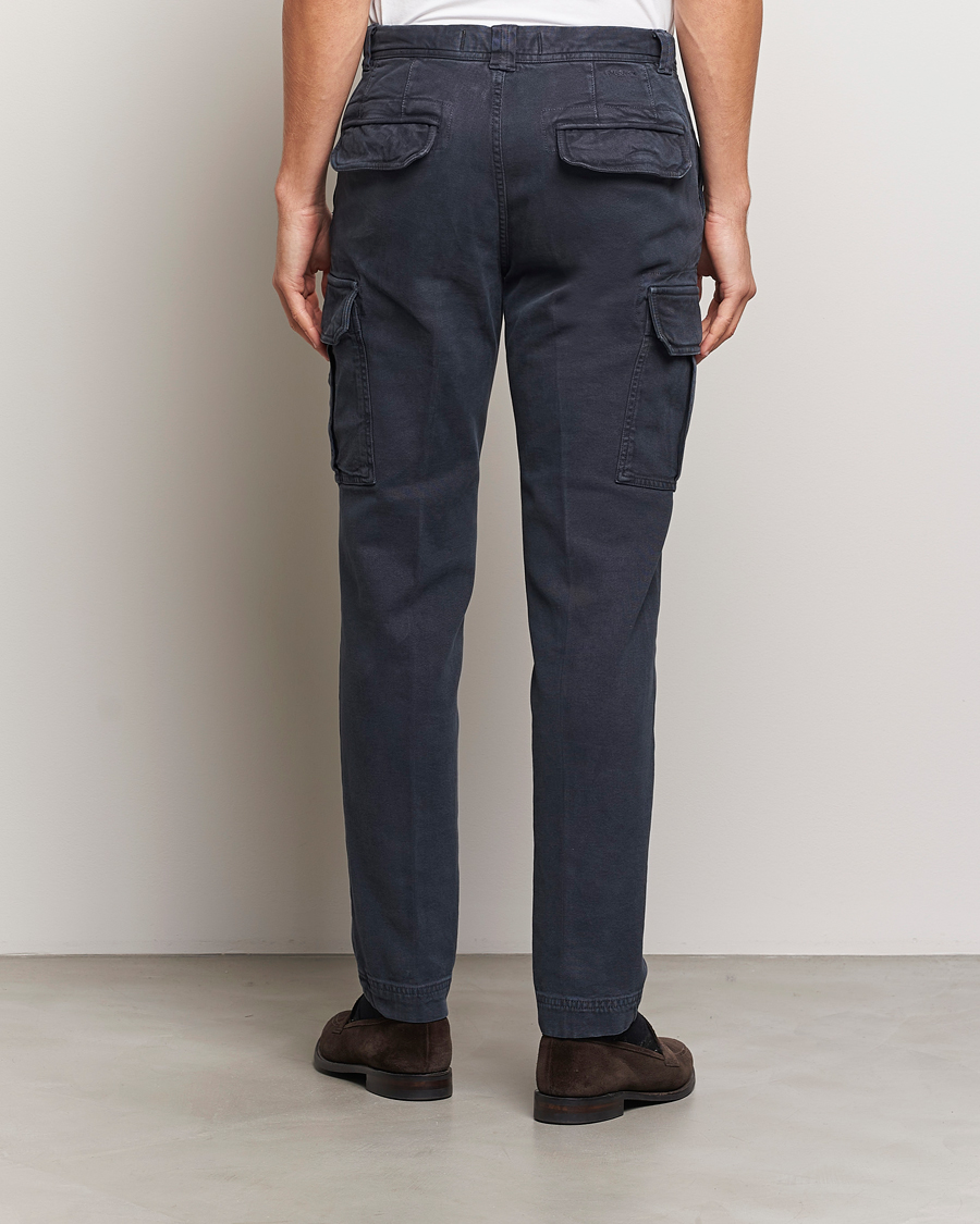 Homme | Pantalons | Incotex | Slim Fit Cargo Pants Navy