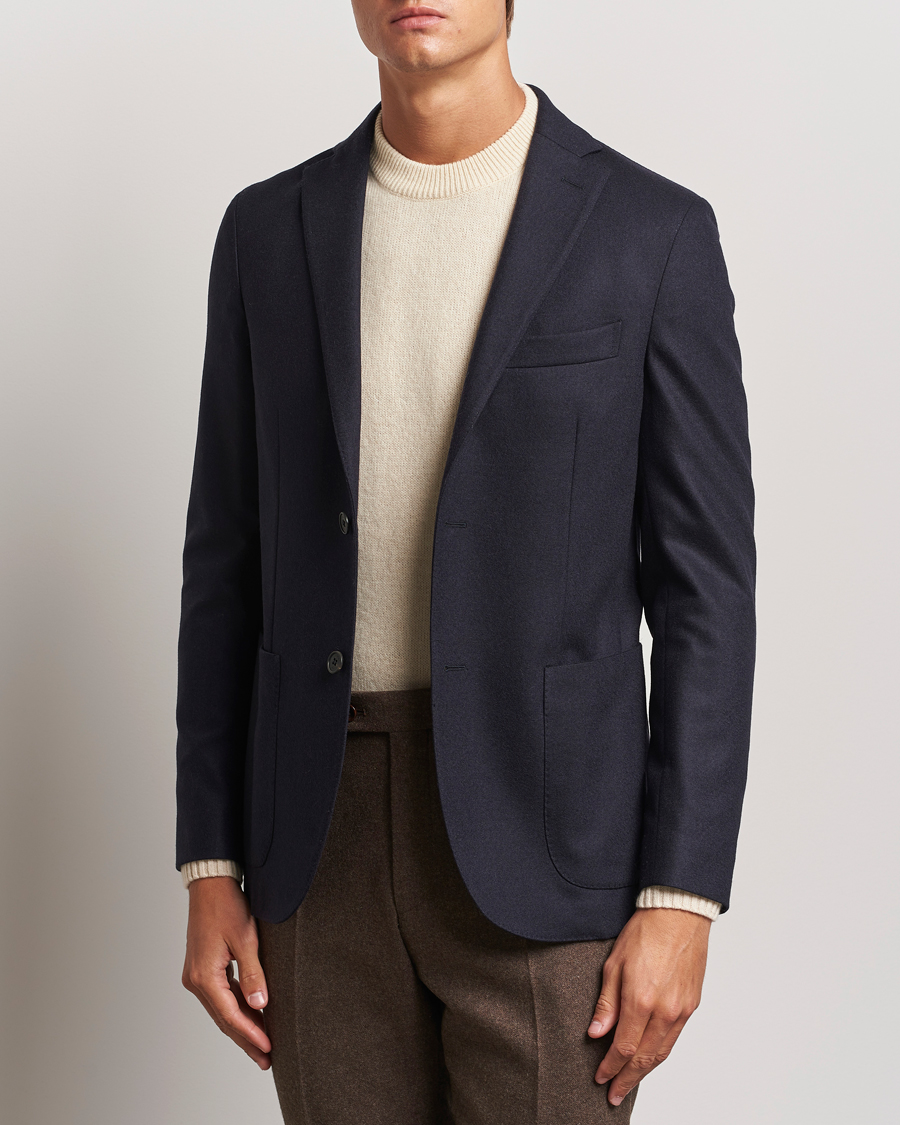 Heren | Blazers | Incotex | Wool/Cashmere Blazer Navy