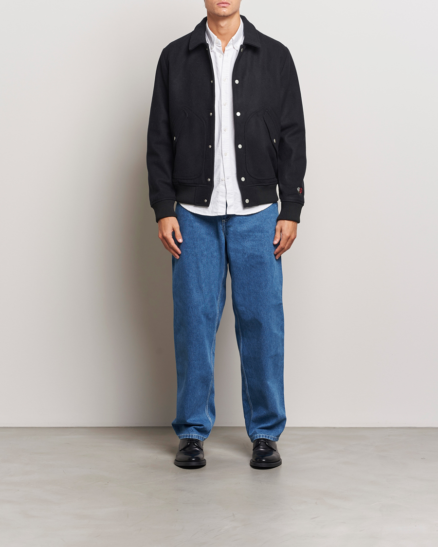 Homme | Manteaux Et Vestes | LES DEUX | Rhett Varsity Jacket Black