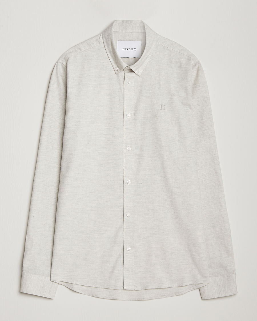 Heren | Overhemden | LES DEUX | Dessert Reg Shirt Snow Melange