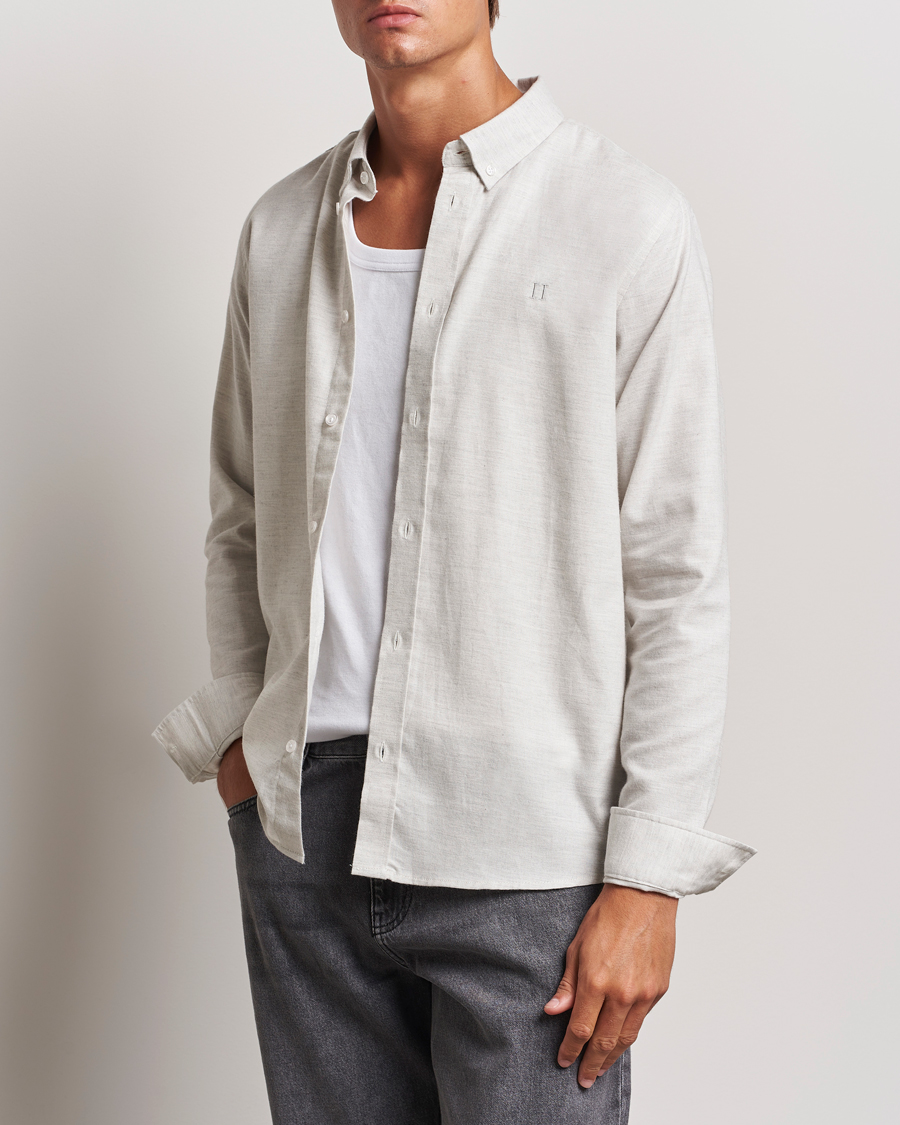 Heren | Overhemden | LES DEUX | Dessert Reg Shirt Snow Melange