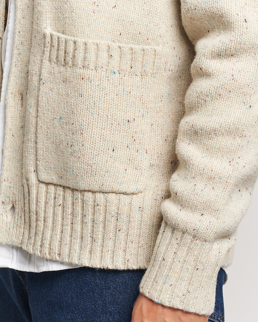 Heren | Truien | LES DEUX | Gary Fleck Wool Cardigan Light Sand