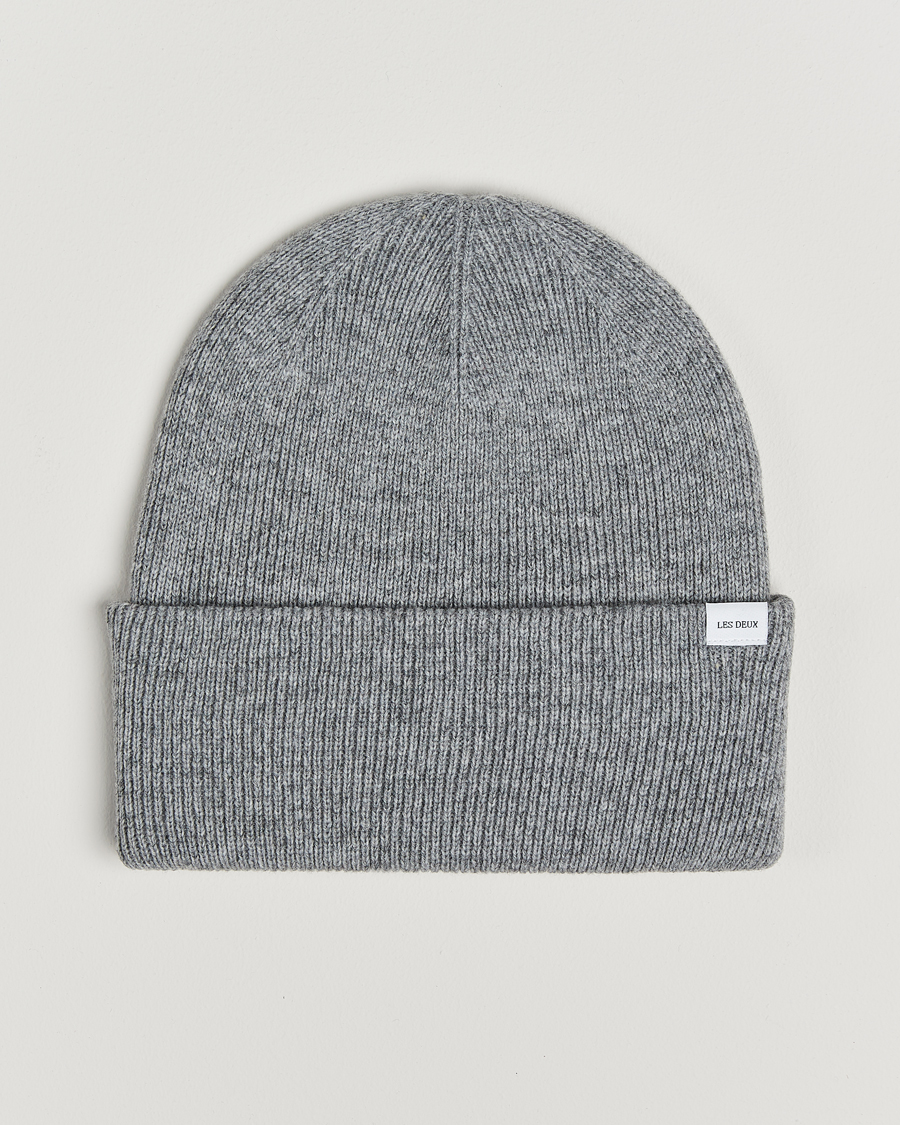 Heren | Les Deux Wayne Wool Beanie Grey Melange | LES DEUX | Wayne Wool Beanie Grey Melange