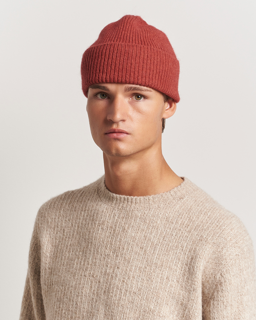 Heren | Mutsen | Le Bonnet | Lambswool/Caregora Beanie Terra