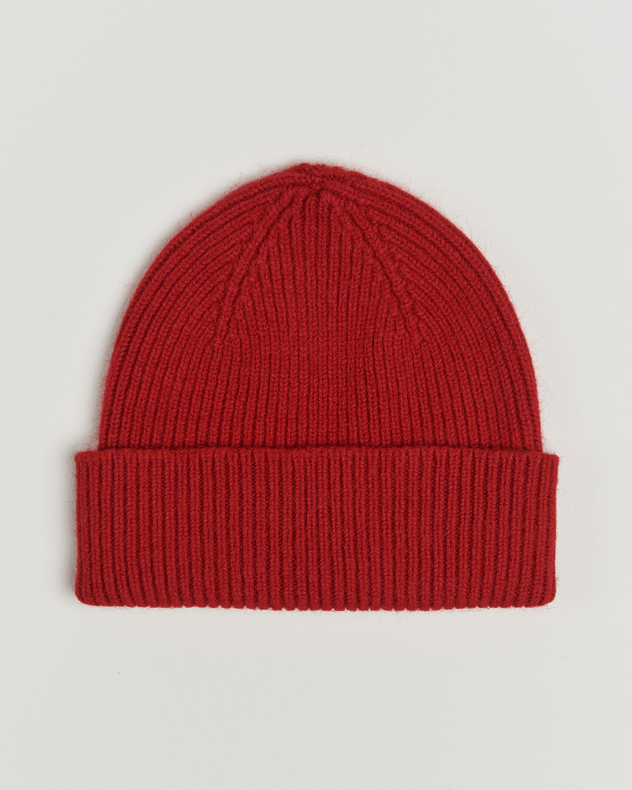 Homme | Le Bonnet Lambswool/Caregora Beanie Framboise | Le Bonnet | Lambswool/Caregora Beanie Framboise