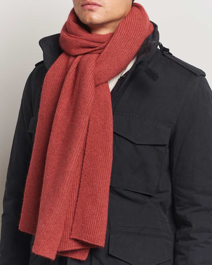 Heren | Le Bonnet Lambswool/Caregora Scarf Terra | Le Bonnet | Lambswool/Caregora Scarf Terra