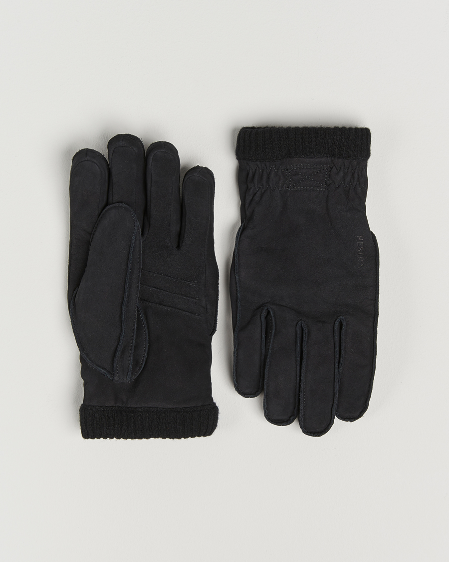Homme | Hestra Joar Primaloft Lined Nubuck Glove Black | Hestra | Joar Primaloft Lined Nubuck Glove Black