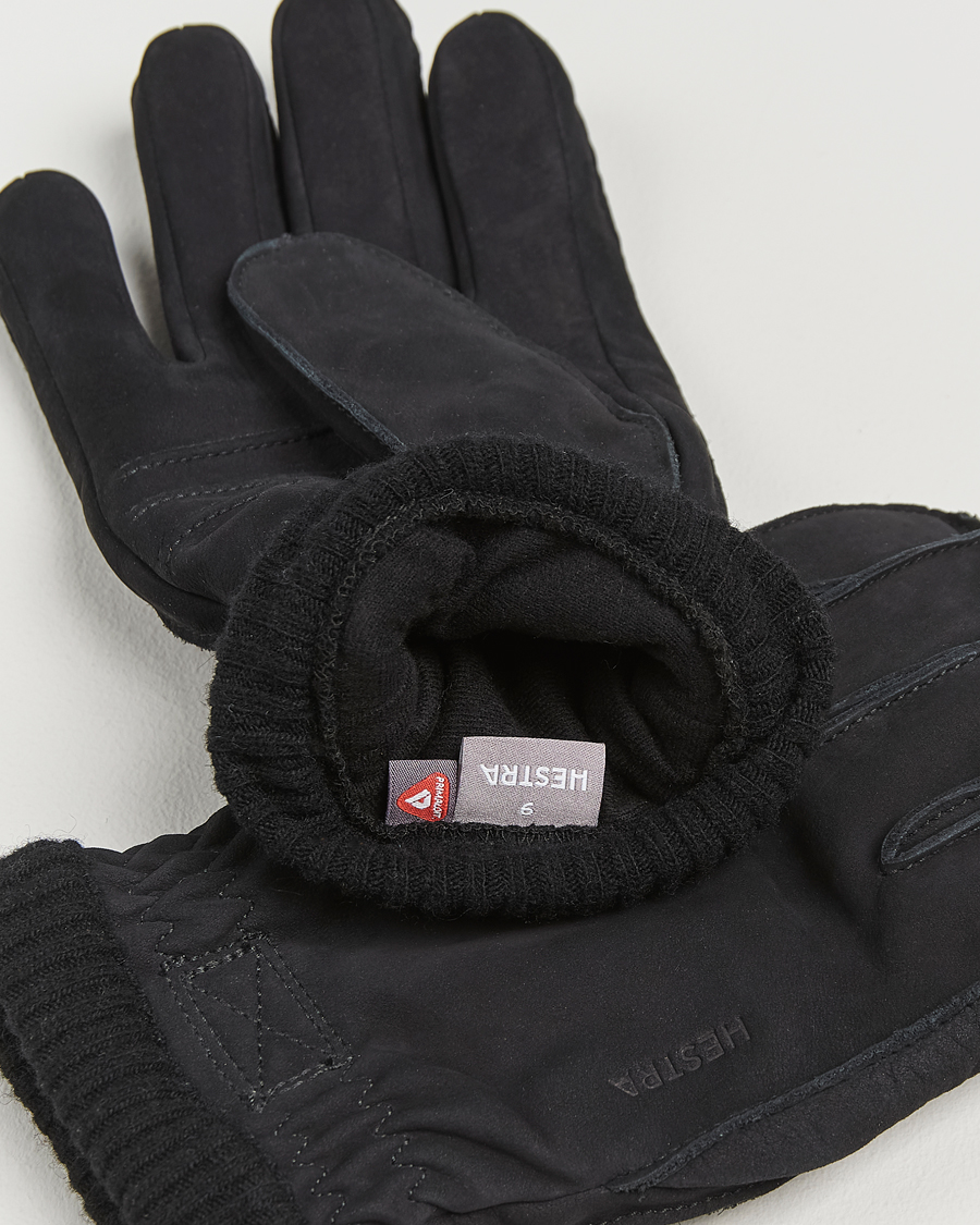 Homme | Hestra Joar Primaloft Lined Nubuck Glove Black | Hestra | Joar Primaloft Lined Nubuck Glove Black