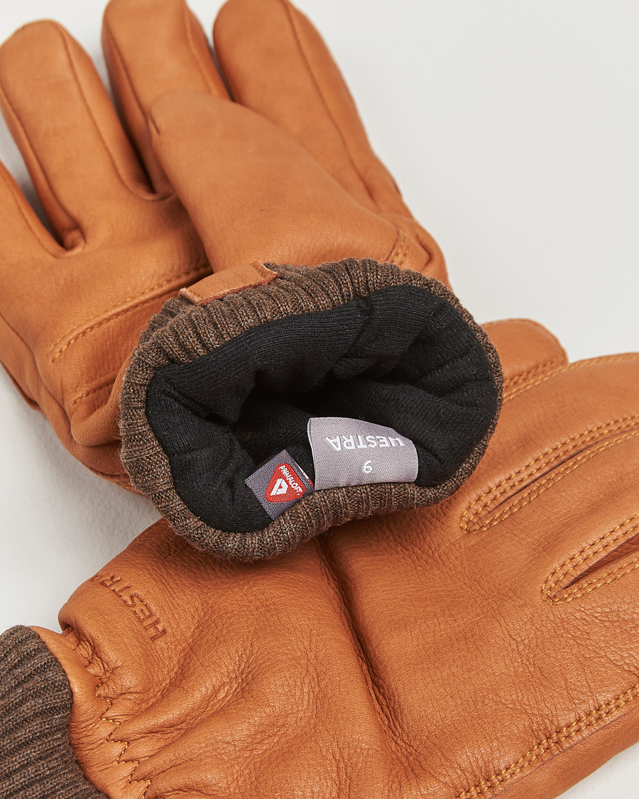 Heren | Handschoenen | Hestra | Tore Deerskin Primaloft Lined Glove Cognac