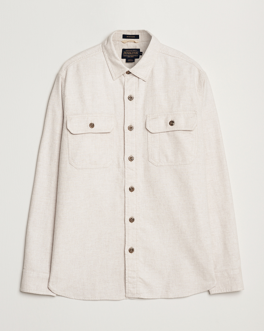 Homme | Chemises | Pendleton | Burnside Flannel Shirt Natural