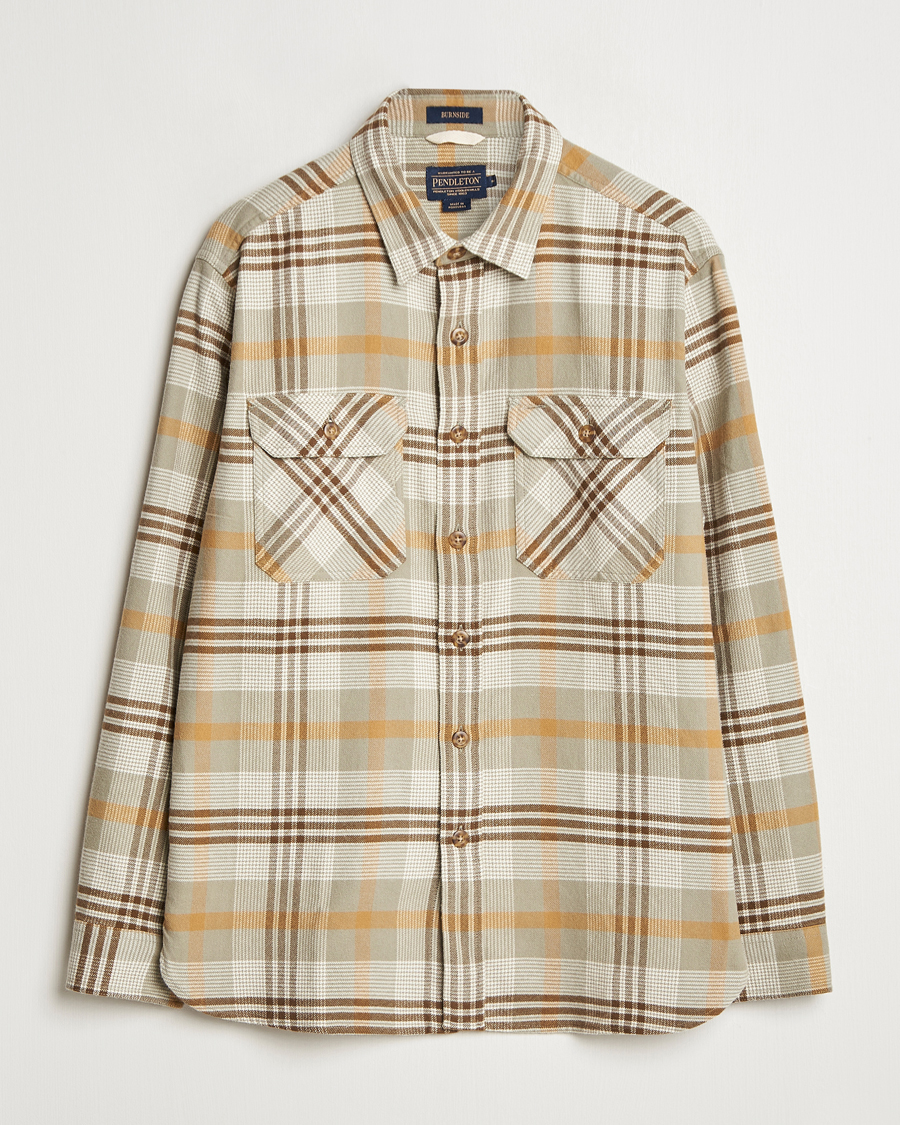 Heren | Overhemden | Pendleton | Burnside Flannel Shirt Tan Plaid