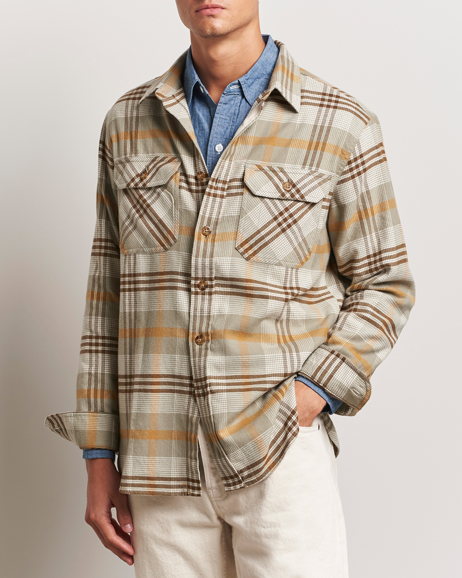 Heren | Overhemden | Pendleton | Burnside Flannel Shirt Tan Plaid