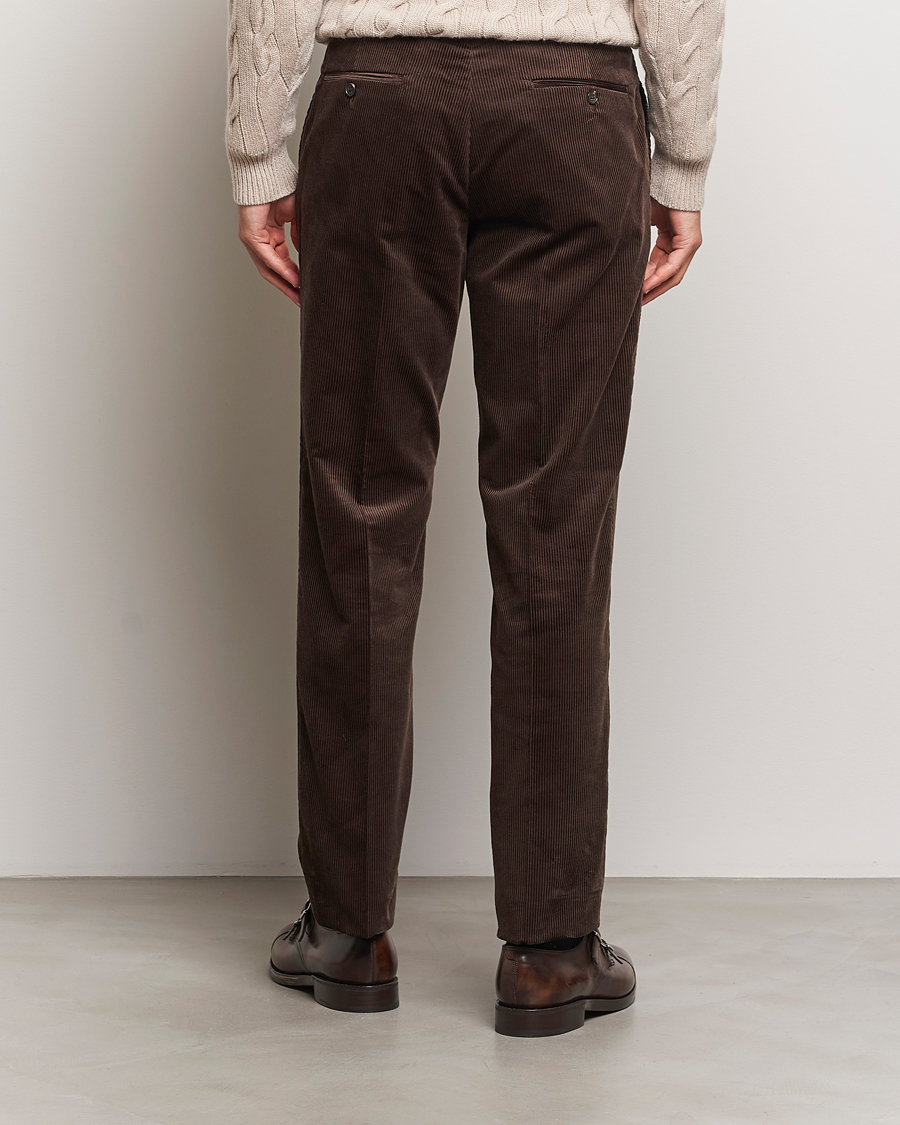 Heren | Broeken | Ralph Lauren Purple Label | Wale Corduroy Trousers Brown