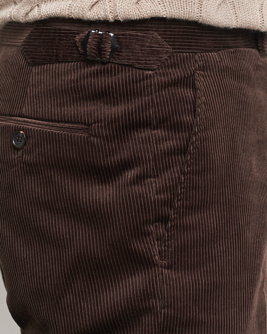 Heren | Broeken | Ralph Lauren Purple Label | Wale Corduroy Trousers Brown