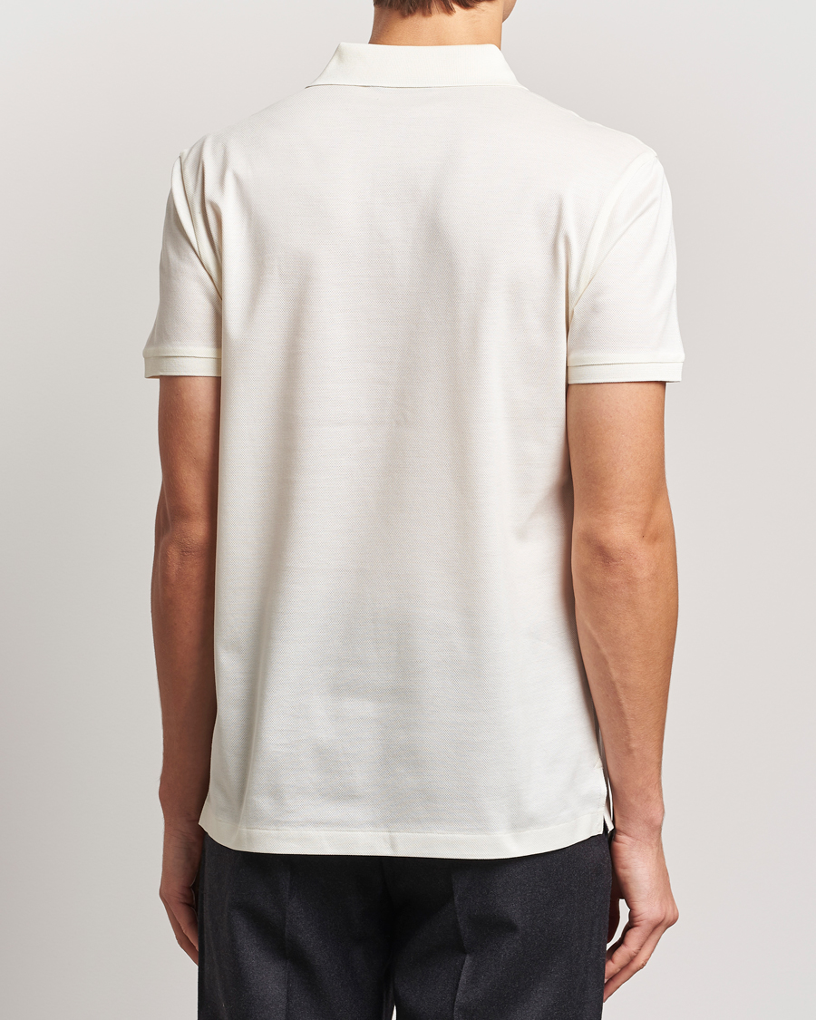 Heren | Polo's | Ralph Lauren Purple Label | Monogram Logo Polo Off White