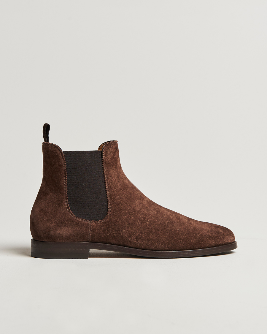 Homme | Ralph Lauren Purple Label Chelsea Boots Dark Brown Suede | Ralph Lauren Purple Label | Chelsea Boots Dark Brown Suede