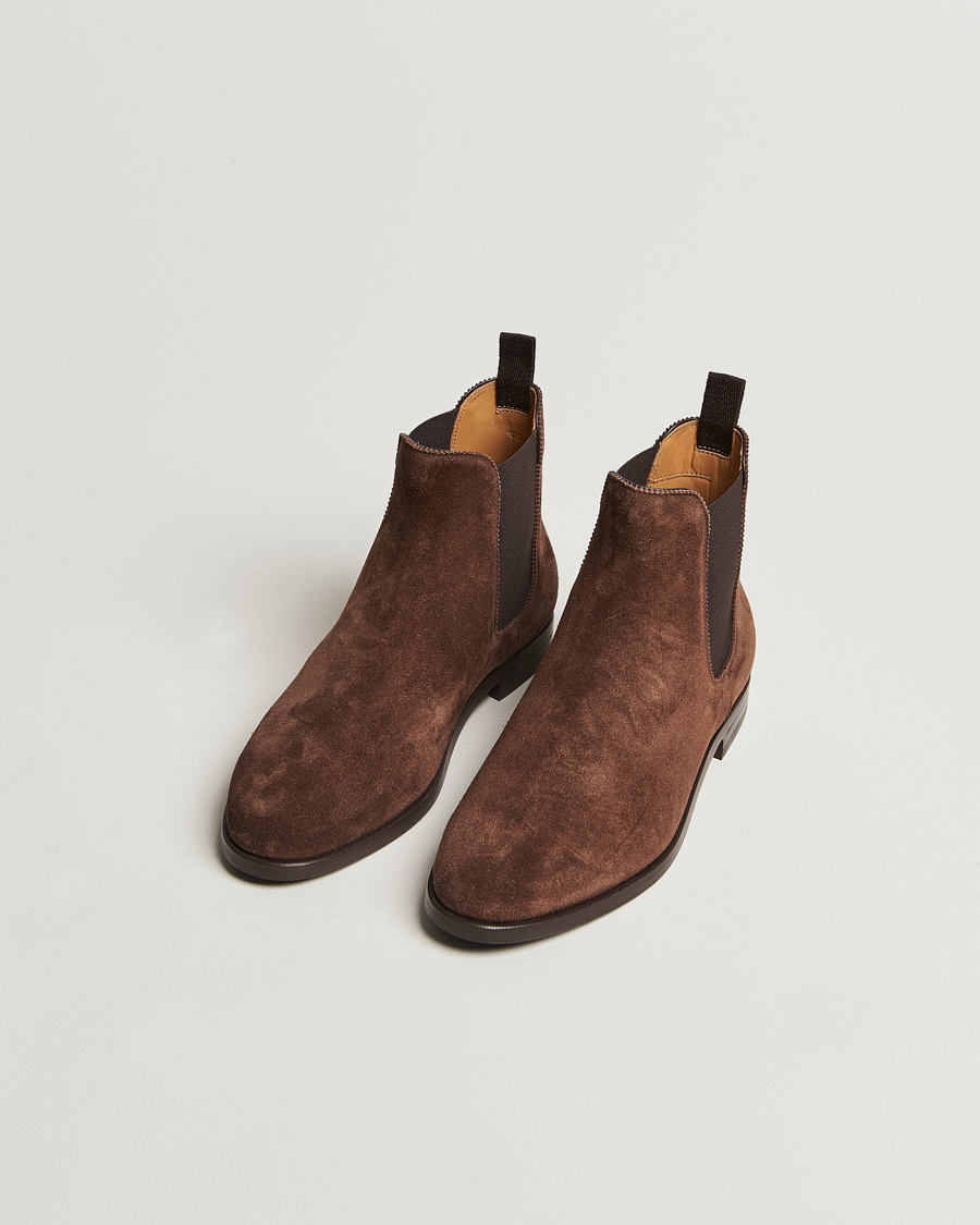 Homme | Ralph Lauren Purple Label Chelsea Boots Dark Brown Suede | Ralph Lauren Purple Label | Chelsea Boots Dark Brown Suede