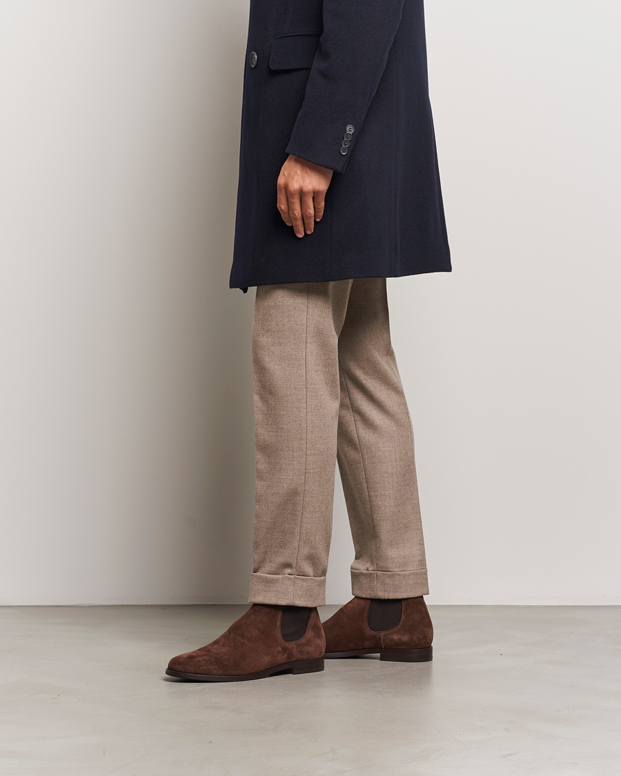 Homme | Ralph Lauren Purple Label Chelsea Boots Dark Brown Suede | Ralph Lauren Purple Label | Chelsea Boots Dark Brown Suede