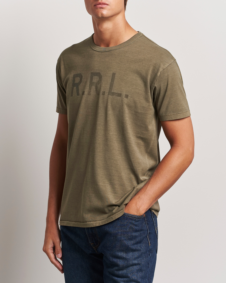 Heren | T-shirts | RRL | Graphic Short Sleeve T-Shirt Olive